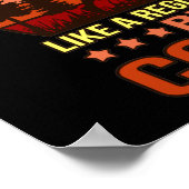 パパランニング定義ハーフマラソンランナーフィッツ ポスター (角)