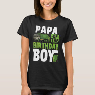 パパリサイクルごみトラック誕生日少年 Tシャツ
