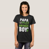 パパリサイクルごみトラック誕生日少年 Tシャツ (正面フル)
