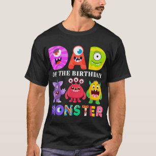 パパリトルモンスターキッズ1st誕生日パーティーファミリー tシャツ