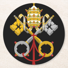 パパル鍵コースター ラウンドペーパーコースター