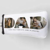 パパレターフォトコラージュ父の日 ゴルフヘッドカバー (正面)