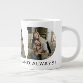 パパレターフォトコラージュ父の日 ジャンボコーヒーマグカップ (右)