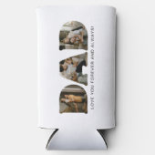 パパレターフォトコラージュ父の日 スリム缶クーラー (正面)