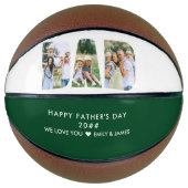 パパレター切り出しフォトコラージュカスタム文字 バスケットボール (正面)