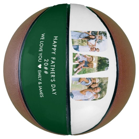 パパレター切り出しフォトコラージュカスタム文字 バスケットボール (縦)