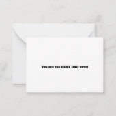 パパレター切り出しフォトコラージュ父の日 ノートカード (裏面)