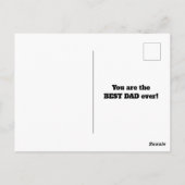 パパレター切り出しフォトコラージュ父の日 ポストカード (裏面)