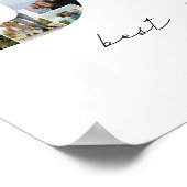 パパレター切り出し23フォトコラージギフトforパパ ポスター (角)