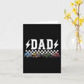 パパレトロモンスタートラックファミリークルー誕生日マッチ カード (黄色い花)