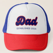 パパレトロ赤と青，カスタム年 キャップ (正面)