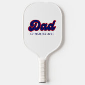 パパレトロ赤と青，カスタム年 ピックルボールラケット (正面)