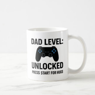 パパレベルのロックおもしろい解除 – ゲーマー父の日ムー コーヒーマグカップ