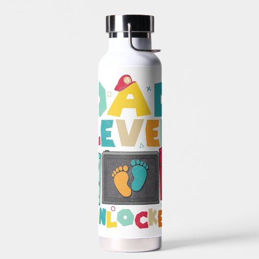 パパレベルのロック解除 ウォーターボトル (左面)