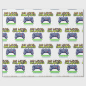 パパレベルのロック解除 | ゲーマーパパファースト・ファーザー・デイ ラッピングペーパー (フラット)