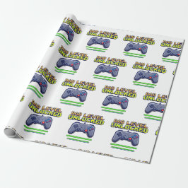 パパレベルのロック解除 | ゲーマーパパファースト・ファーザー・デイ ラッピングペーパー