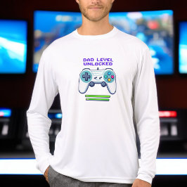 パパレベルのロック解除 | ファースト・ファーザー・デイ・ゲーマー・ギフト トライブレンドＴシャツ