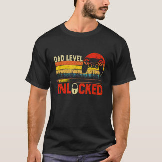 パパレベルアンロックキーチェーンヴィンテージレトロビデオGa Tシャツ