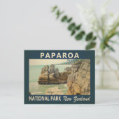 パパロアナショナルパークニュージーランドヴィンテージ ポストカード (スタンド正面)