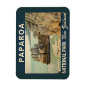 パパロアナショナルパークニュージーランドヴィンテージ マグネット (縦)