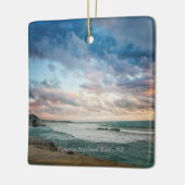 パパロア国立公園ラベル セラミックオーナメント (左)