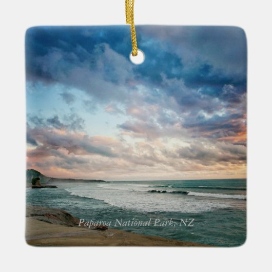 パパロア国立公園ラベル セラミックオーナメント (正面)