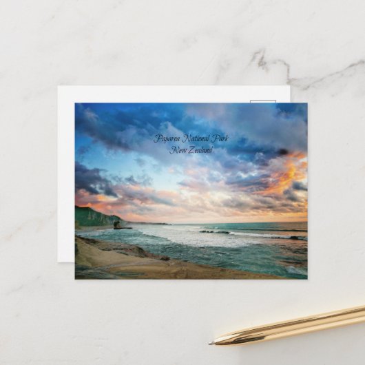 パパロア国立公園、ニュージーランドのはがき ポストカード (正面/裏面インサイチュ)