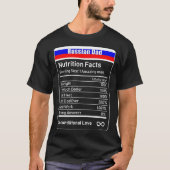 パパロシアの栄養ファクツ父の日の贈り物ダッド Tシャツ (正面)