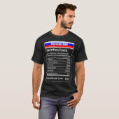 パパロシアの栄養ファクツ父の日の贈り物ダッド Tシャツ (正面フル)