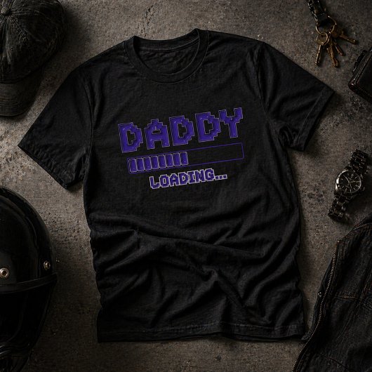 パパロード中 ゲーマー妊娠お披露目Tシャツ Tシャツ