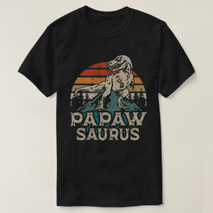 パパワサウルス恐竜おじいちゃんサウルス父の日 Tシャツ