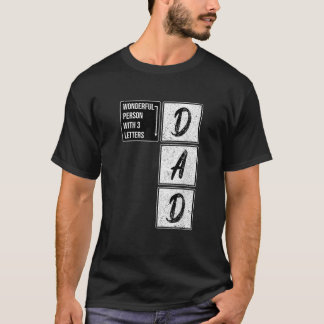 パパワンダートパーソンクロスワードパズルパパ父親 Tシャツ