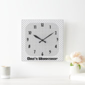 パパワークショップ スクエア壁時計 (ホーム)