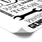 パパワードアート,パパギフト,おもしろい引用文パパ ポスター (角)