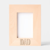 パパワードクラウド彫刻フレーム – 父の日の英雄 レーザー彫刻フレーム (正面)