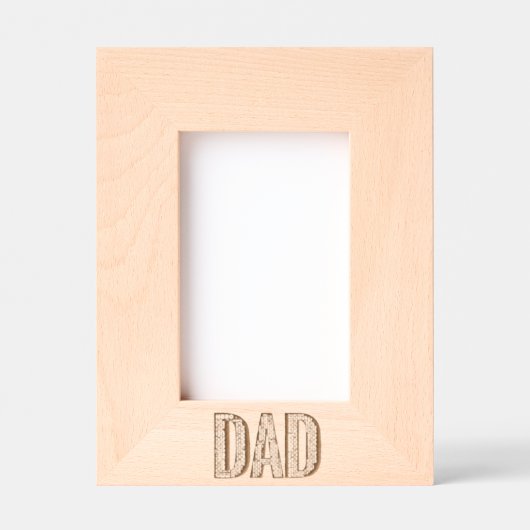 パパワードクラウド彫刻フレーム – 父の日の英雄 レーザー彫刻フレーム (正面)