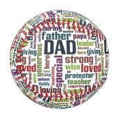 パパワードクラウド文字ファザーズデイタイポグラフィ 野球ボール (正面左)