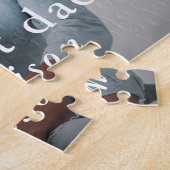 パパワールドの最高のパパ写真と名前 ジグソーパズル (側面)