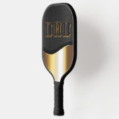 パパヴィンテージタイポグラフィモノグラムファーザーズデイギフト ピックルボールラケット (左)