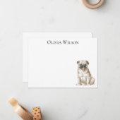 パパーソナライズされたグ付きフラットノテカード ノートカード (正面/裏面インサイチュ)