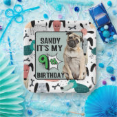 パパーソナライズされたグ9th誕生日パーティー ペーパープレート (パーティー)