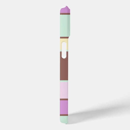 パパーソナライズされたスエレガントテストライプル Case-Mate iPhoneケース (裏面 / 右)