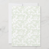 パパーソナライズされたステルエレガントモノグラムホリデーカード 招待状 (裏面)