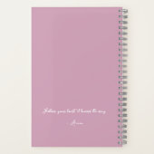 パパーソナライズされたスモダンテル文字 ノートブック (裏面)