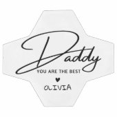 パパーソナライズされたパが最高のタイポグラフィ サッカーボール (フラット)