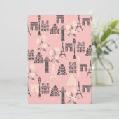 パパーソナライズされたリノートカード 招待状 (スタンド正面)