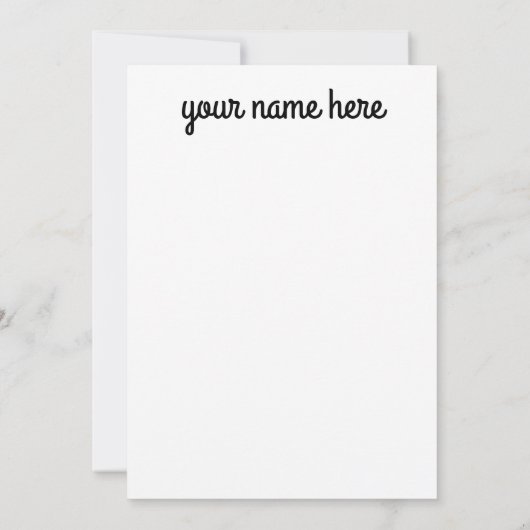 パパーソナライズされたリノートカード 招待状 (裏面)