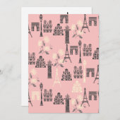 パパーソナライズされたリノートカード 招待状 (正面/裏面)