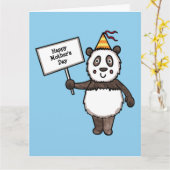 パパーソナライズされたンダパーティーマザーズデイカード カード (黄色い花)