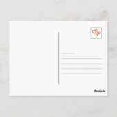 パパーソナライズされたーツバレンタインデーのはがき ポストカード (裏面)